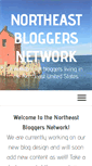 Mobile Screenshot of northeastbloggers.com